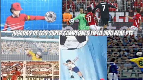 JUGADAS De Los Super Campeones En La Vida Real Pt1 YouTube