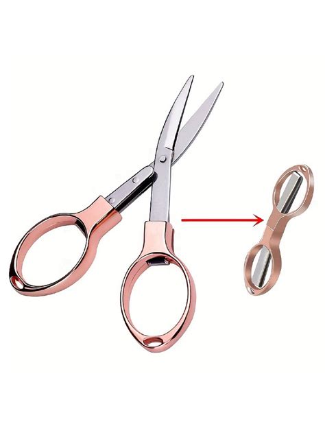 1pc Multi Functional Retractable Stainless Steel Folding Scissors Mini