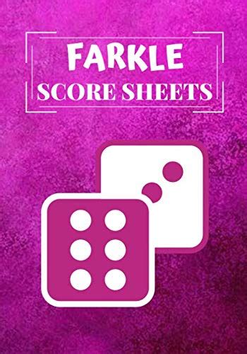 Farkle Score Sheets Classic Dice Game Record Keeper Book Scorekeeping