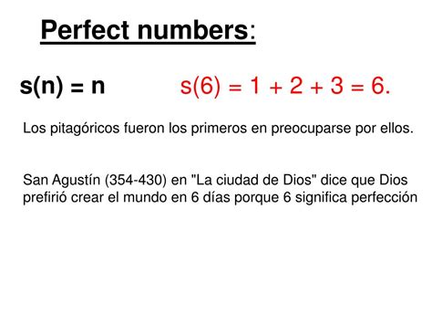 Ppt Perfect Numbers Números Perfectos Powerpoint Presentation Free