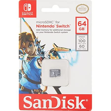 Tarjeta SanDisk MicroSDXC UHS I Para Nintendo Switch 64GB Producto Con