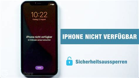 iPhone nicht verfügbar Sicherheitsaussperren entsperren YouTube