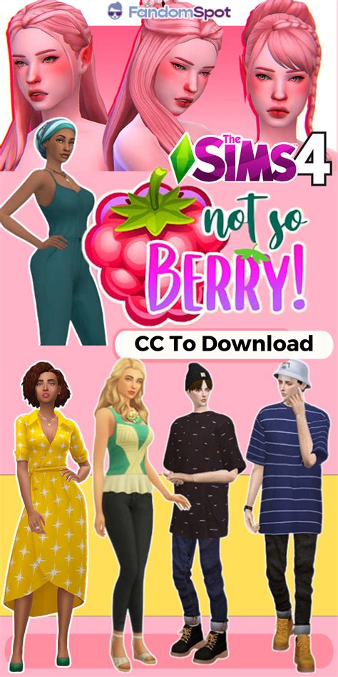 The Sims 4 Not So Berry Cc List In 2024 Sims 4 Challenges The