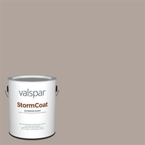 Valspar Storm Coat Satin Smoked Oyster 6005 1c Latex Exterior Paint 1 Gallon In The Exterior