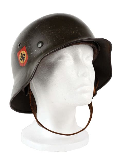 German Wwii M Polizei Double Decal Helmet Auctions Price Archive