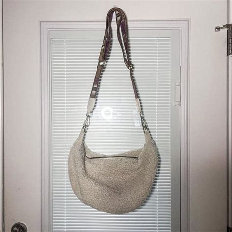 Anthropologie Bags Anthropologie Sherpa Crossbody Bag With Crescent Shape And Boho Print