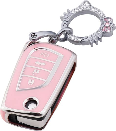 Amazon Pangpai Pink Key Fob Cover For Toyota Soft Tpu Key Case