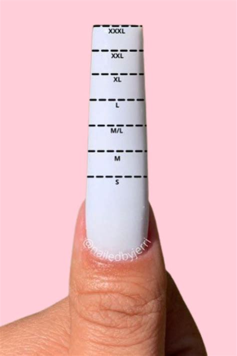 Common Nail Sizes For Fake Nails Business Nails Nail Techniques