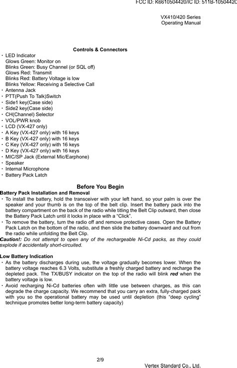 Yaesu Musen Uhf Fm Handheld Transceiver User Manual Operating