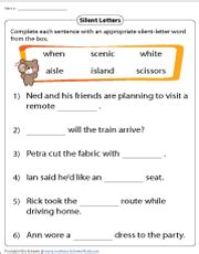 Silent H Worksheet Spelling Worksheets Silent H By Miss Ashworth S