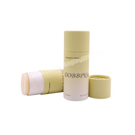 Eco Friendly 100 Biodegradable Cylinder Lip Balm Tube Kraft Paper