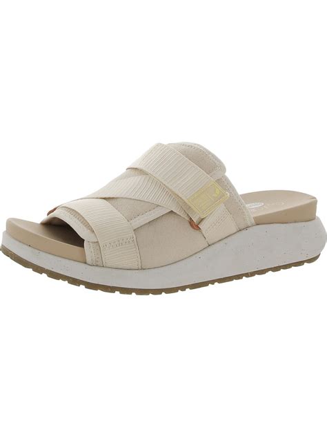 Dr Scholls Velcro Slip On Slide Sandals In White Lyst