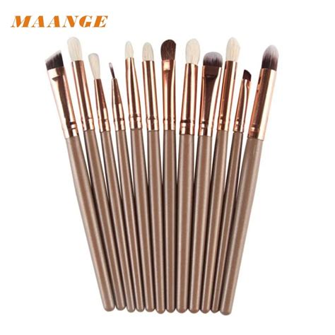 Maange 12 Pcs Makeup Brushes Sets Pro Hair Eyebrow Foundation Brush