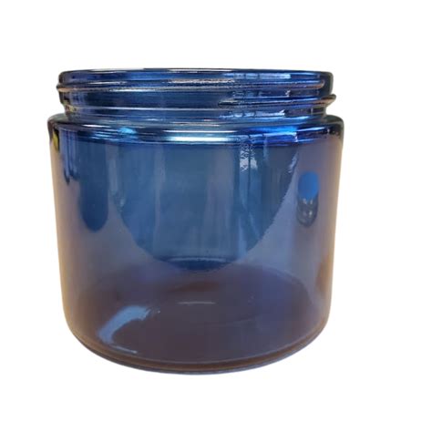 12 Oz Straight Sided Jar Blue Case Of 12