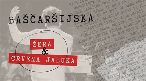 Crvena Jabuka Baščaršijska Official Lyric Video Youtube