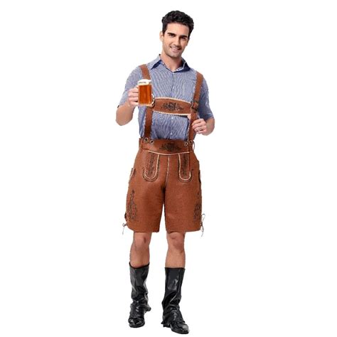 Buy Hot German Beer Mens Costume Lederhosen