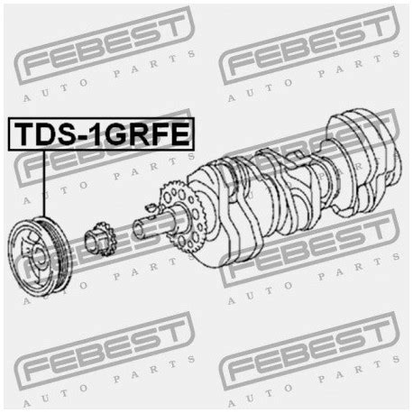 KOŁO PASOWE WAŁU KORBOWEGO TOYOTA ENG 1GRFE LANDCRUISER 200 07 FJ