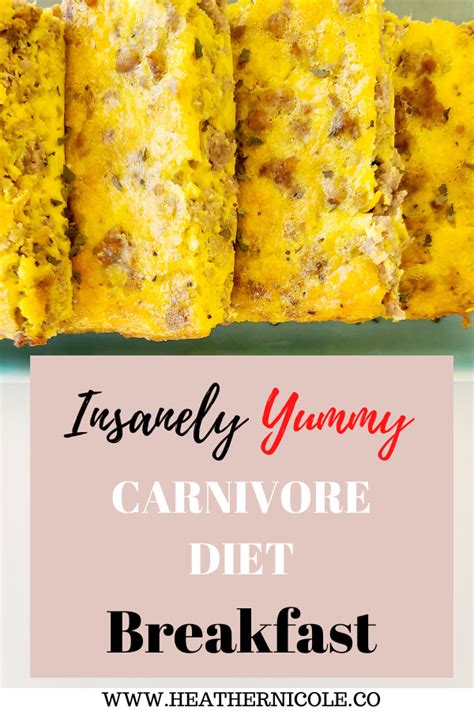 Easy Carnivore Diet Breakfast Casserole Heather Nicole Recipe In