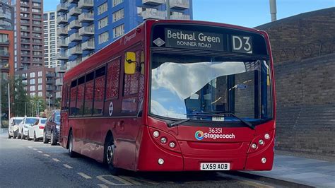 Fast Journey On Stagecoach London Route D3 Leamouth Canary Wharf