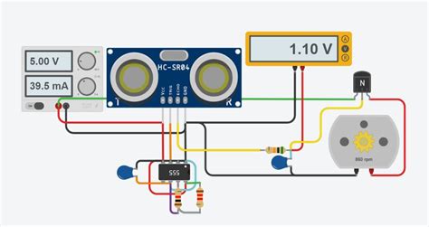 Arduino Ultrasonic Sensor Layout