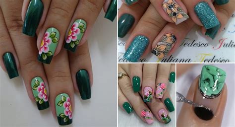 12 Unhas Decoradas Verdes Maravilhosas E Dica Para Fazer Decoração