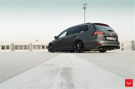 2017 Golf R Variant Gets Stanced On Vossen Wheels For Tuning Debut Autoevolution