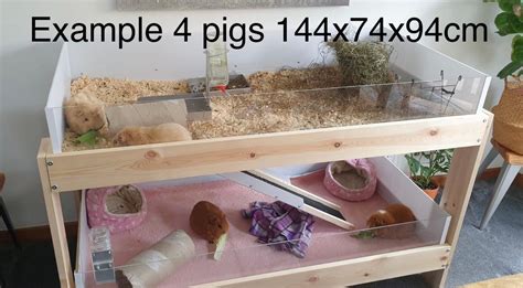 Large Indoor Guinea Pig Cage / Enclosure Two Storey With Ramp - Etsy UK