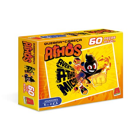 Jogo Quebra Cabeça 60 PCS Athos Curta Loja Produtos Licenciados