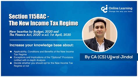 Section 115bac The New Income Tax Regime Youtube