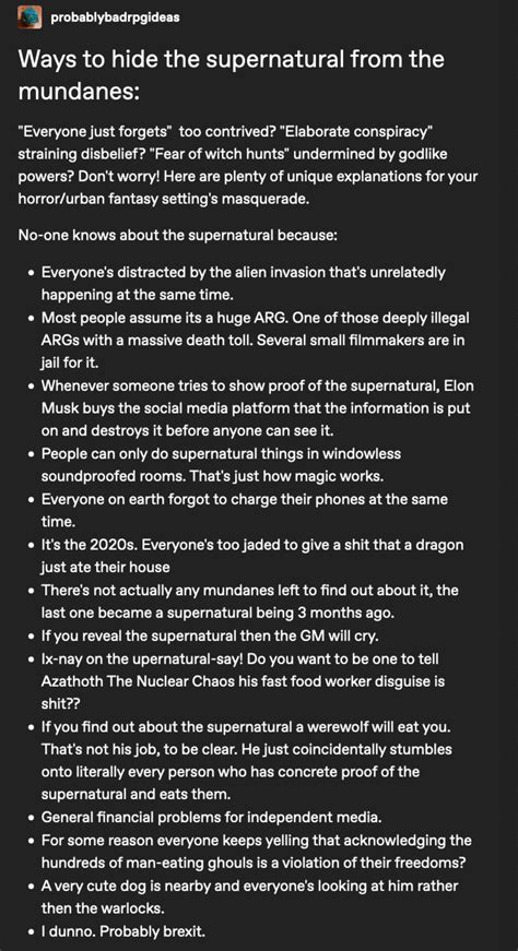 Some more fun ways to keep supernatural secret. : r/WorldofDankmemes