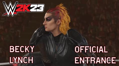 WWE 2K23 Becky Lynch Full Official Entrance YouTube