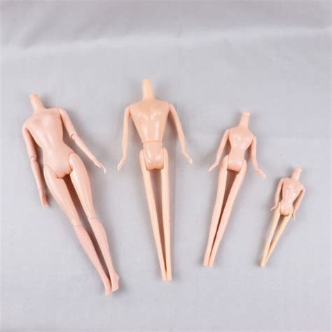Dollhouse Multi Joint Doll Nude Body White Pink Light Skin Movable Joints Doll Flexible Colorful