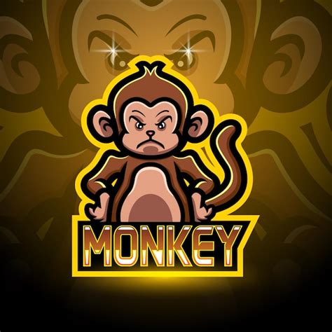 Premium Vector Monkey Esport Logo Mascot Design