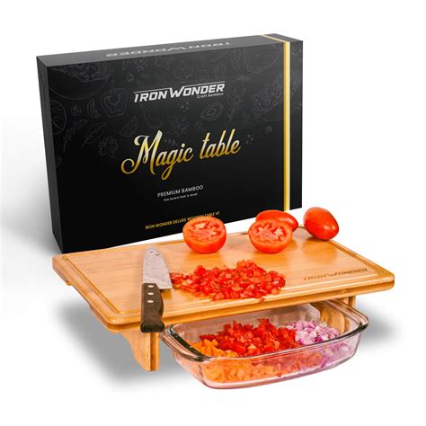 Magic Table Bamboo Cutting Board The Unique Multifunctional