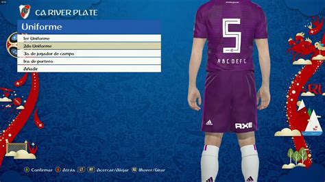 Kit Nuevo De River Plate Para Pes 2018 Y Para Pes 2017 Kit Mejorados