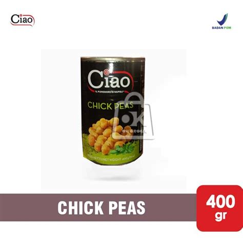 Jual Kacang Merah Kaleng Ciao Chick Peas Baked Beans Kaleng 400gr