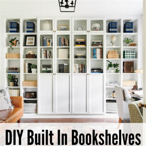 Diy Built In Bookshelves Using The Ikea Billy Bookcase Hack Bless Er