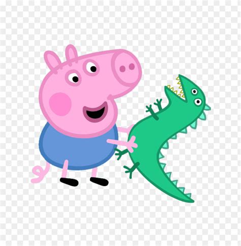 eorgie pig transparent - peppa pig characters george PNG image with transparent background | TOPpng