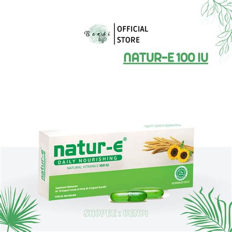 Jual Natur E Daily Nourishing Natural Vitamin E Iu Kapsul Lunak