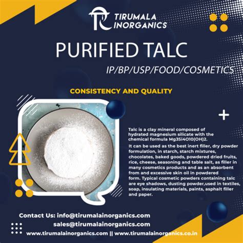 Purified Talc IP Manufacturer Purified Talc IP Exporter Supplier