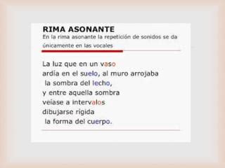 Rimas Consonantes Y Asonantes Ppt