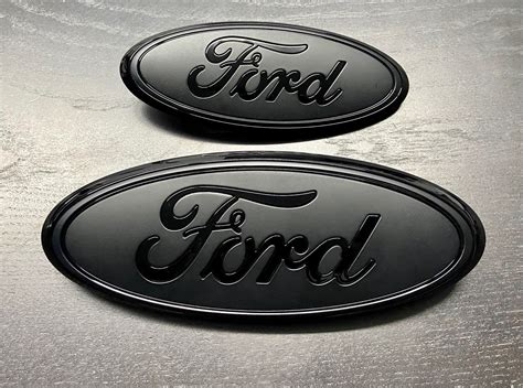 Ford Explorer 2016 2019 Black Flat Emblem Set Grille Etsy