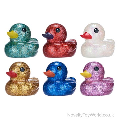 Large Glitter Rubber Ducks Bulk Buy Wholesale Duckies 17cm