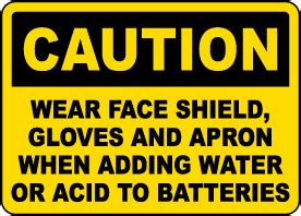 Acid Ppe Signs Get Off Now