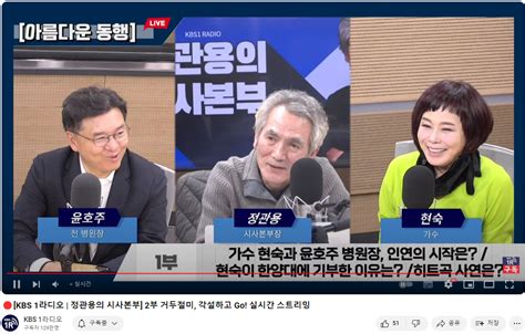 Kbs1라디오 시사본부 근황 정치시사 에펨코리아