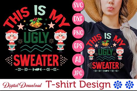 This Is My Ugly Sweater T Shirt Design Graphic By SmMedia Creative