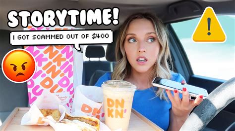 This Company Scammed Me Dunkin Mukbang Storytime Youtube