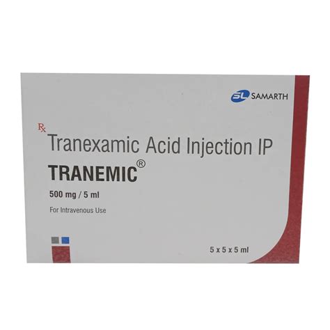 Tranexamic Acid Injection Ip Packaging Type Vial Packaging Size X