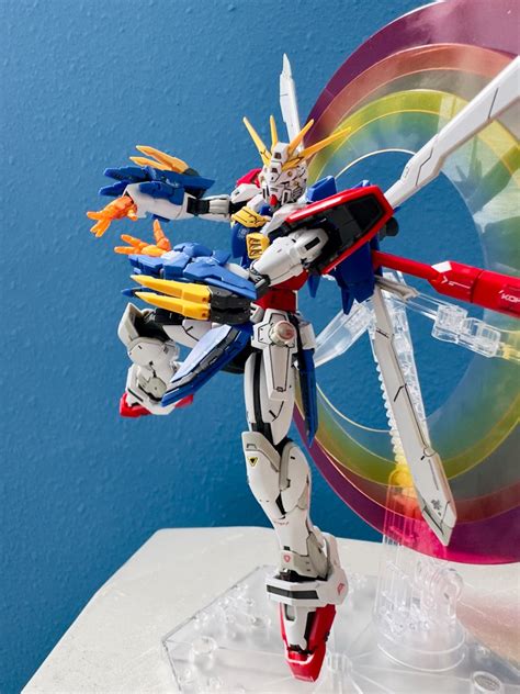 Built Bandai Rg God Gundam Hobbies Toys Toys Games On Carousell