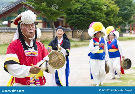 South Korean folklore editorial stock photo. Image of dance - 14717513